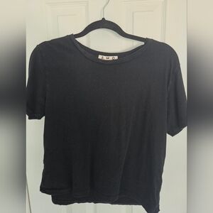 AMO Boxy Black T-Shirt